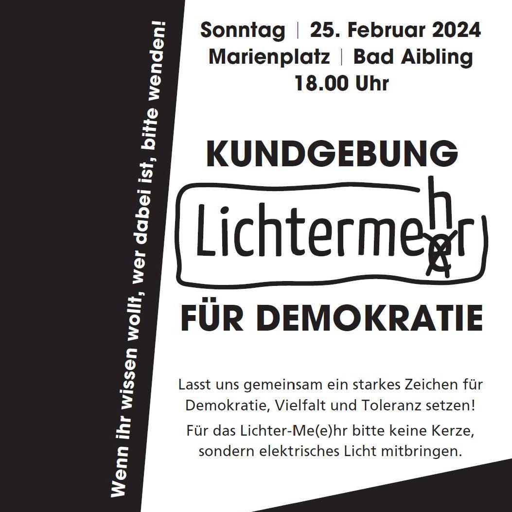 Kundgebung für Demokratie